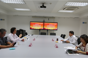 台湾中华两岸文化教育暨体育交流发展促进会 秘书长李玉龙一行访问我中心